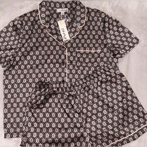 Satin Floral Pajama Set